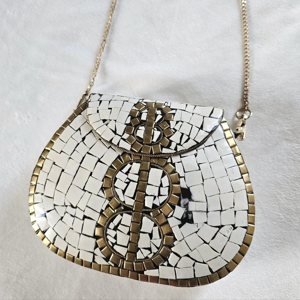 Ramla▪️Porte-Moi Mosaic Clutch Crossbody